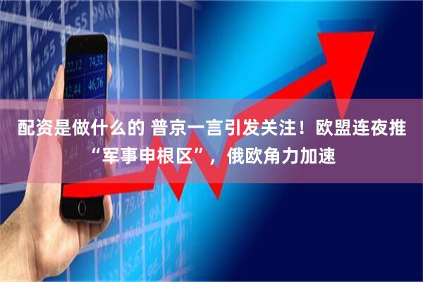 配资是做什么的 普京一言引发关注!欧盟连夜推“军事申根区”,俄欧角力加速